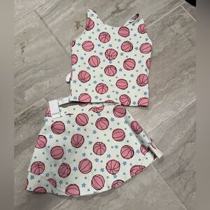 sweet honey pink basketball set size 6